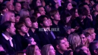 170522 BTS REACT to Bruno Mars  Versace on the Floor BBMA 2017 [upl. by Aymahs]