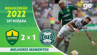 CUIABÁ 2 X 0 CORITIBA  MELHORES MOMENTOS  38ª RODADA BRASILEIRÃO 2022  geglobo [upl. by Shewmaker]