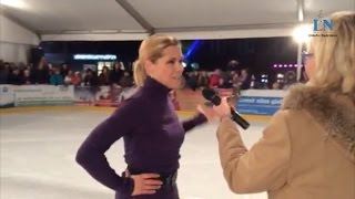 Tanja Szewczenko weiht die Eutiner Eisbahn ein [upl. by Wilburn435]