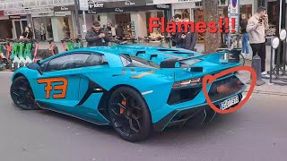 Lamborghini Aventador SVJ Gintani terrorizes Düsseldorf RIP Headphone users gintani lamborghini [upl. by Warfeld]