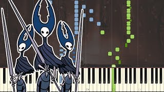 Mantis Lords  Hollow Knight Piano Tutorial Synthesia [upl. by Eartha988]