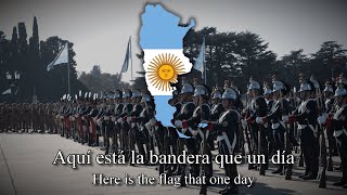 quotMi Banderaquot Argentine Patriotic March English  Spanish Lyrics [upl. by Amron446]