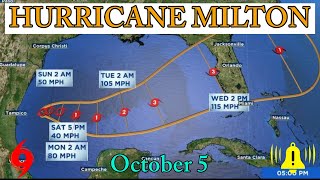 Hurricane Milton to Become A Cat 3 Marco Island News [upl. by Haldes]