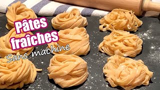 Pâtes fraîches maison SANS machine à la main [upl. by Stanislaus588]