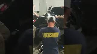 How not to load motorcycle vs Loading with a loadall ramp [upl. by Dodge]