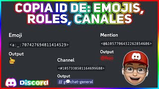 Copia ID Emoji Canales Usuarios [upl. by Nimad]