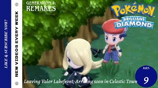 POKEMON Brilliant Diamond From Valor Lakefront on to Celestic Town [upl. by Einnov]