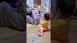 아기가 용기 내어 왕할머니에게 다가갔더니 생후382일 아기 아기영상 육아기록 할머니 [upl. by Otit]