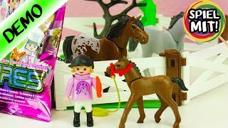 Playmobil deutsch Pferdekoppel  Viel Platz für Fohlen und Pferde zum Reiten  Aufbau  Überraschung [upl. by Barren675]