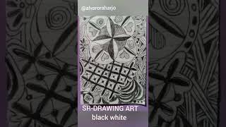 SRDRAWING ART black white art siluet drawing stiker drawing painting [upl. by Stclair79]