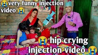 injection video pain in hip  injection cartoon baby in hip  injection video on hip  😭injection💉 [upl. by Enttirb]