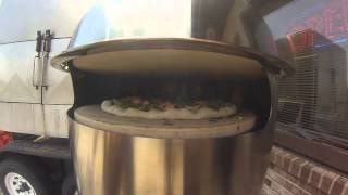 Round Stone Pizza Oven Hot Fresh and DELICIOUS Pizza in 2 minutes Great Business Opportunity [upl. by Adnuhsed]