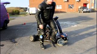 Garage Insanity 600CC Mobility Scooter Testing [upl. by Letsyrc846]