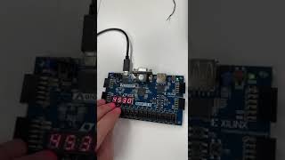 ٌReal time digital clock Demo FPGAfpga vivado electronic altera design quartus processor [upl. by Sitruc]