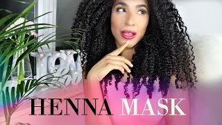 MUST SEE Updated henna and fenugreek mask and application [upl. by Kersten]