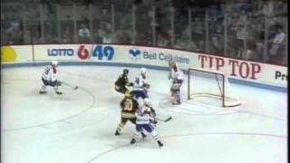 1991 BruinsHabs Adams Div Final Games 47 [upl. by Aleyak]