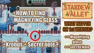 How to Find a Magnifying Glass on 1st Winter  Stardew Valley Indonesia [upl. by Santoro]