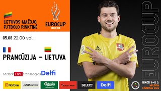 Europos mažojo futbolo čempionatas PRANCŪZIJA – LIETUVA [upl. by Atikcir957]