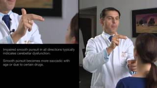 Clinical Examination of Smooth Pursuit Eye Movements [upl. by Aleras]