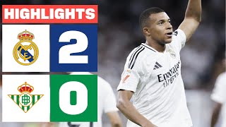 REAL MADRID 2  0 REAL BETIS  RESUMEN LALIGA EA SPORTS [upl. by Ameen]