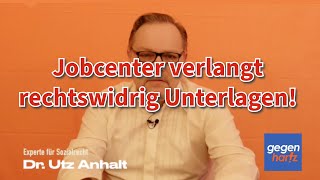 Jobcenter verlangt rechtswidrig Unterlagen und kürzt dann Bürgergeld auf Null [upl. by Maclean]