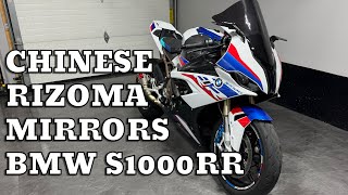 Are the New Chinese Rizoma Mirrors a GameChanger for the BMW S1000RR [upl. by Ariahaj]