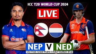 NEPAL VS NETHERLAND ICC T20 WORLD CUP 7TH MATCH 2024  NEPAL VS NED T20 WORLD CUP MATCH 2024 LIVE [upl. by Yentnuoc828]