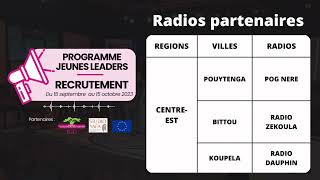 Annonce  Recrutement  Programme Jeunes Leaders 2024 [upl. by Otrebide]