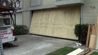 A wood one piece garage door [upl. by Beaver]