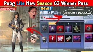 Pubg Lite Season 62 Winner Pass😦 Pubg Mobile Lite New Update 0280 Today  Pubg Lite New wp Fix🔥 [upl. by Novihc]