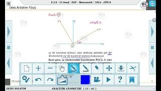 11 Sınıf Matematik  Analitik Geometri  2 📏 [upl. by Arahat]