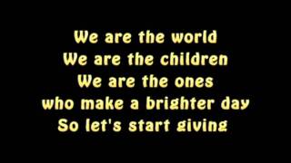 Lyrics  Michael Jackson We Are the World [upl. by Allegra]