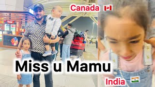 Canadian Mamu Indian Bhanji Dil wali Attachment Mamu ki jaan Manisha dhamija vlogs [upl. by Arihsay]