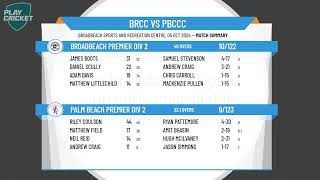 Broadbeach Premier Div 2 v Palm Beach Premier Div 2 [upl. by Annoved]