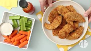 How to Make Crumbed Chicken Tenderloins Air Fried  Frying Recipes  Allrecipescom [upl. by Prue]