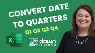 Converting Dates to Quarters in Microsoft Excel Spreadsheets📅 [upl. by Somerville70]