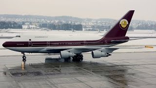 Beautiful Boeing 747SP at ZürichKloten ZRH [upl. by Lisandra967]