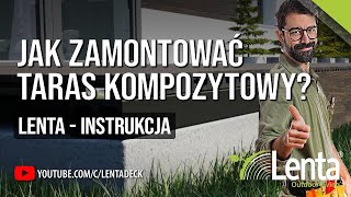 Instrukcja montażu tarasu kompozytowego Lenta  system na wylewce betonowej [upl. by Hen]