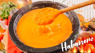 Salsa de Chile Habanero 🔥⚡️🔥  Fuego en La Cocina [upl. by Laekcim]