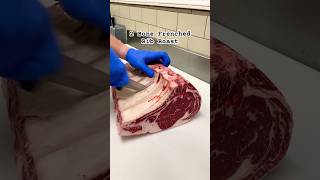 How to French a Rib Roast at Alpine Butcher steak [upl. by Davina]