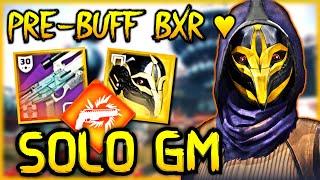 PreBuff BxR55 SOLO GM PsiOps Battleground Cosmodrome  Solar Hunter Build Destiny 2 [upl. by Iahk]