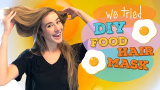 We Tried a DIY Egg Hair Mask to Fix Damaged Hair  Homemade 3Ingredient Hair Mask Recipe Review [upl. by Damales]