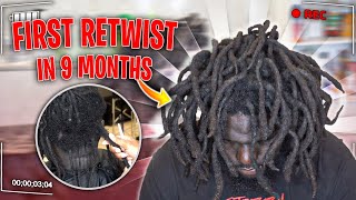 CRAZY Dreadlock Transformation  First Retwist in 9 MONTHS  We Cut His Dreads Off [upl. by Atal]