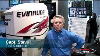 EVINRUDE 150 HO ETEC Engine Reviews 2 stroke  By BoatTESTCOM [upl. by Di94]