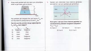 İZ EĞİTİM KURUMLARI TYT ÇAP YAYINLARI DENEME SINAVI FİZİK DERSİ SORULARININ ÇÖZÜMÜ [upl. by Denten]