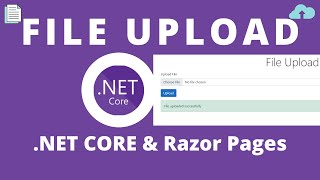 File Upload In Aspnet Core  How To Save A File In C and ASPNET Core Razor Pages [upl. by Kape876]