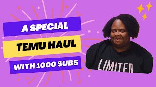 Exciting Temu Haul  Thank You for 1000 Subscribers 65 [upl. by Thia]