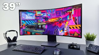 LGs NEW 39quot OLED Gaming Monitor 240Hz 39GS95QE Review [upl. by Agnola]