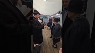 Koblentzer Rebbe siddur kiddushin at Scheiners in Monsey NY [upl. by Reuven173]