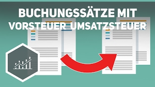 Buchungssätze mit Vorsteuer und Umsatzsteuer  Externes Rechnungswesen [upl. by Kuehnel]